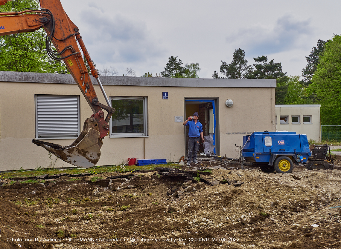 05.05.2022 - Baustelle am Haus für Kinder in Neuperlach